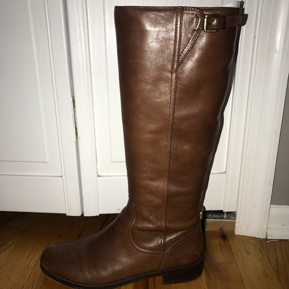 Coach leather boots